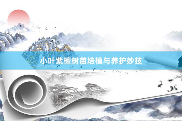 小叶紫檀树苗培植与养护妙技